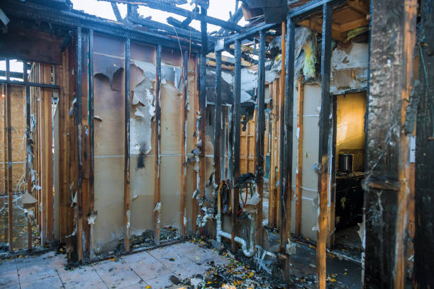 Professional Fire Damage Assessment technician working in Lakeside, TX